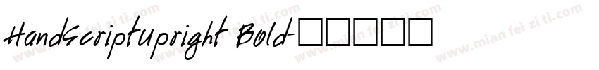 HandScriptUpright Bold字体转换